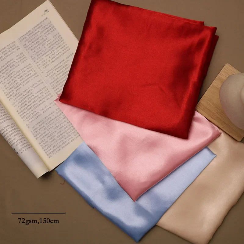 Luxurious Satin Fabric - Premium Material for Skirt Linings, Dressmaking, and Crafting Projects (Solid Color)