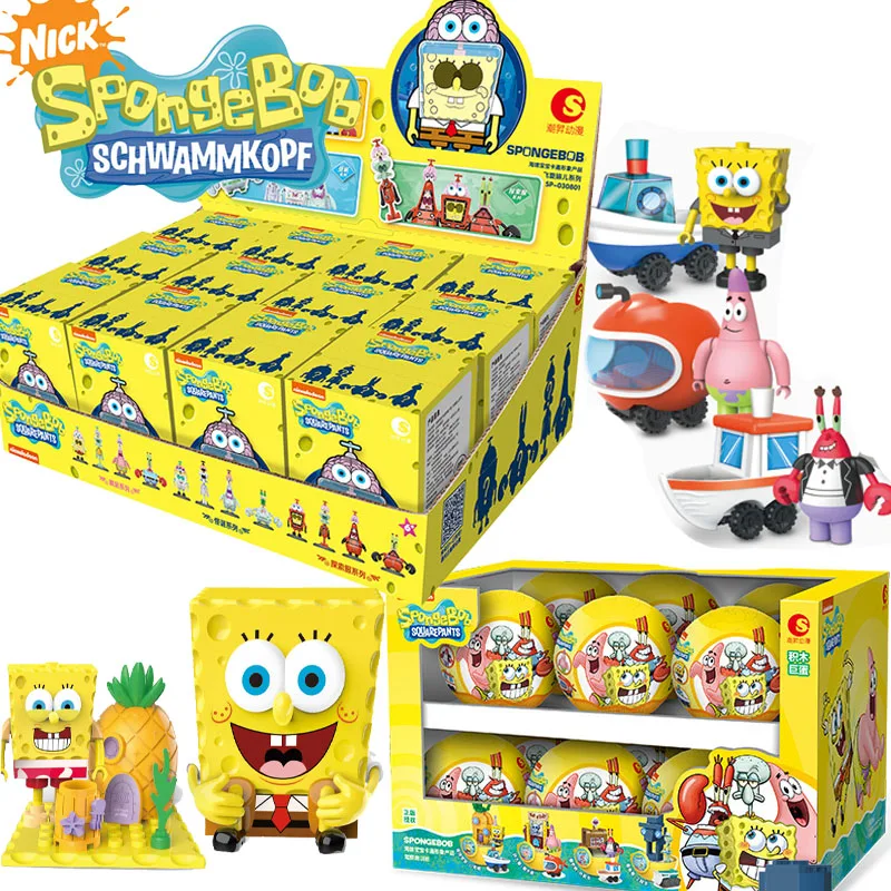 SpongeBob Patrick Star Blind Box Kawaii Anime Action Figures Mystery Box  Guess Toys for Girls Boys Kids Lucky Box Cute Gift New
