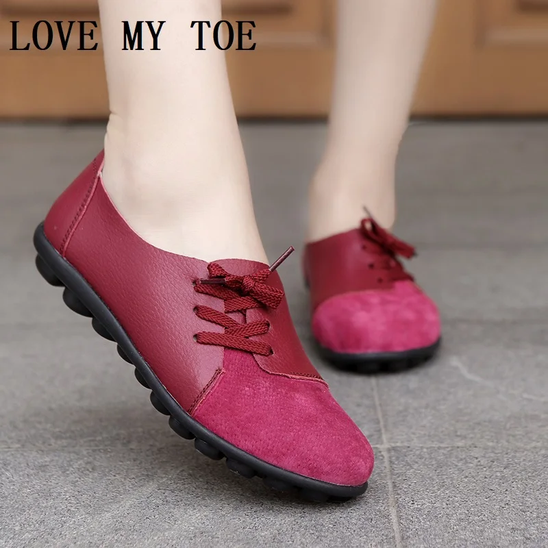 

2024 Korean Casual Soft Breathable Genuine Leather Cow Suede Flats Shoes For Women Chaussure Femme Ladies Trainers Zapatos Mujer