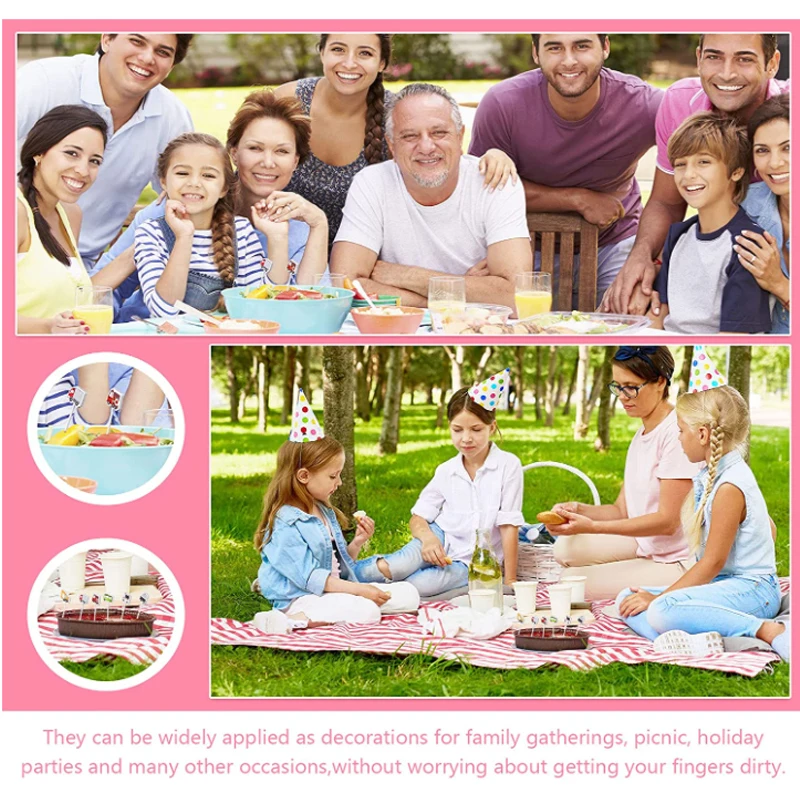 Fruit Fork Food Grade Plastic Mini Cartoon Kids Cake Fruit Toothpick Bento Lunch Accessories Party Decoration