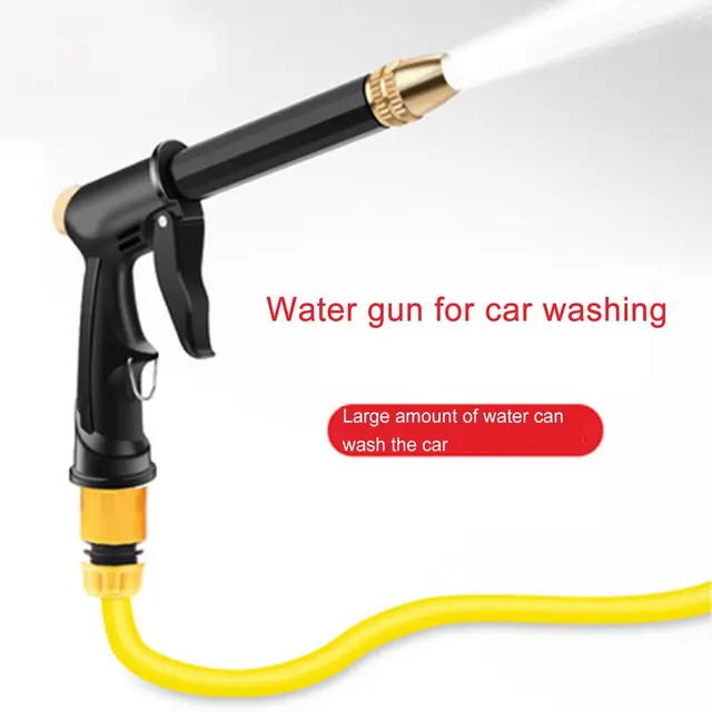 Állítható Nagynyomású Mosófegyver Tisztítása Erős Erőteljes Öntöző Tömlő Fúvóka Kerti Sprinkler Univerzális Autómosó Készlet
