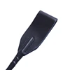 High Quality Black Faux Leather Horse Whip Hand Made Halter Braided Riding Whip Horse Racing Equipment 2