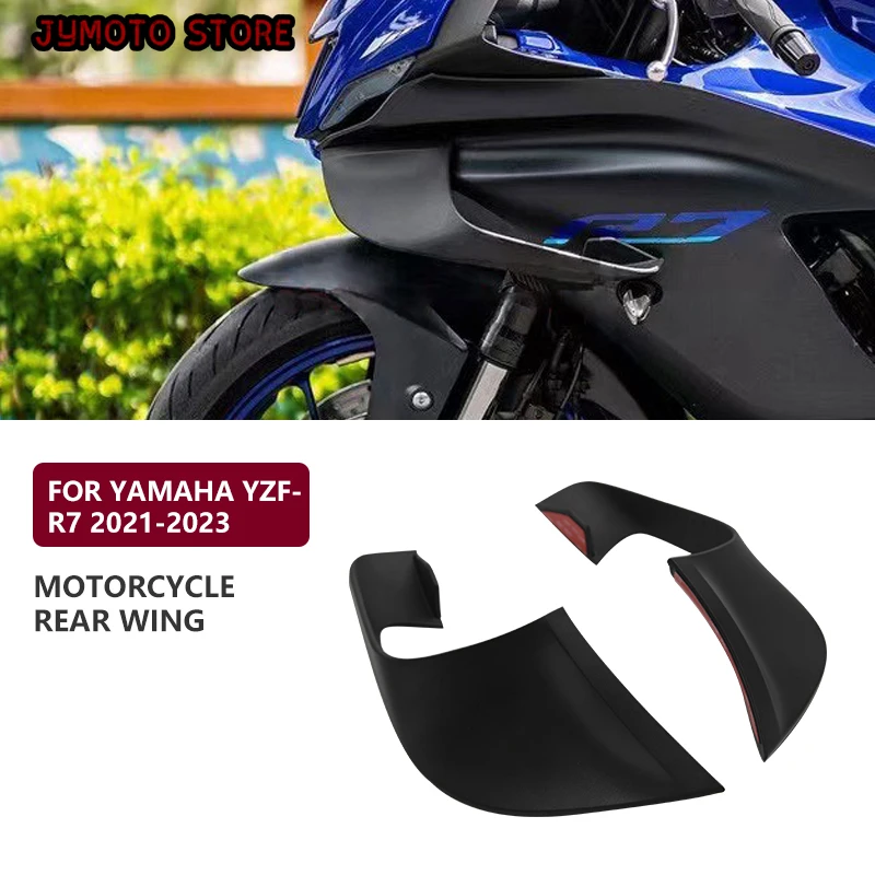 for YAMAHA YZF-R7 YZFR7 2021 2022 2023 Motorcycle Fairing Fixed Wing Wind  Aerodynamic YZF R7 23 Winglet Windshield Spoiler Frame - AliExpress