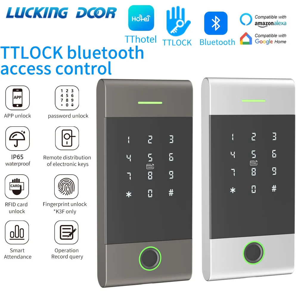 Outdoor Nfc Keypad Ttlock App Fingerprint Bluetooth Door Contact Gateway 13.56Mhz Rfid Access