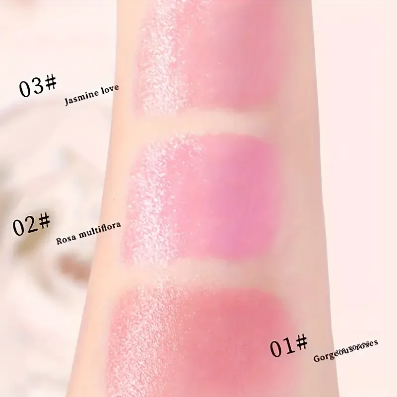 3pcs Nature Inspired Color Changing Flower Jelly Lipstick Set-Moisturizing,Long-lasting,Temperature-sensitive Balm Lip Gloss Set 5