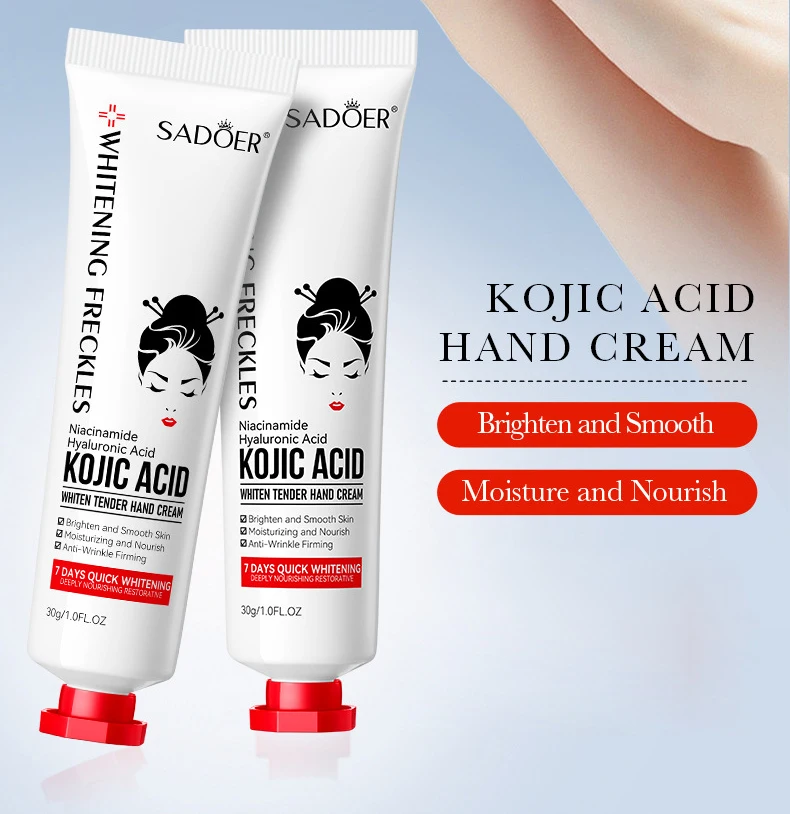 1/2/3/5pcs SADOER Kojic Acid Hand Cream Moisturizing Brightening Hydrating Hand Creams Beauty Hands Travel Size Skin Care