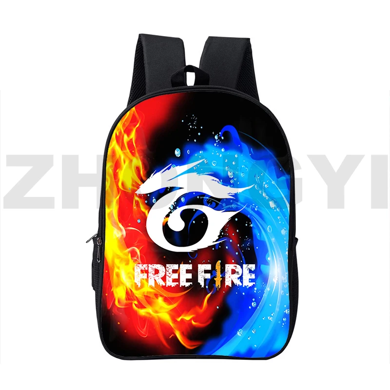 

Вместительный рюкзак для женщин и мужчин с 3D-принтом Free Fire Garena, Спортивная японская сумка для книг с принтом в стиле аниме Харадзюку и играми Free Fire, 16 дюймов