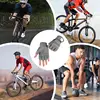 Fingerless Work Gloves Adjustable Wrist Gym Gloves Anti Slip Reinforced Palm Hand Out Mittens For Hunting Cycling Climbing 5