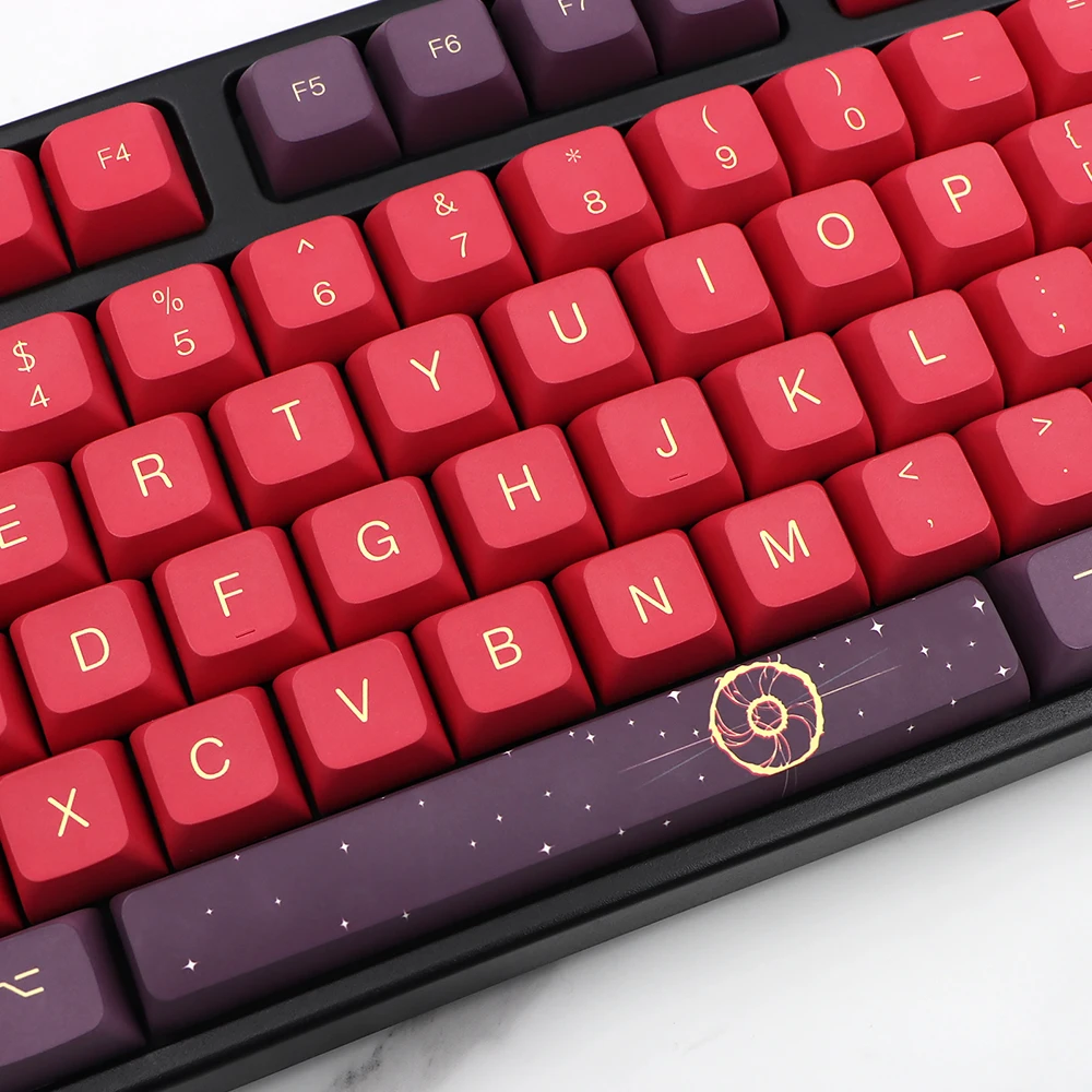 Pbt Xda Keycaps Teclado Mecânico Split Barra de Espaço 7u Split 130 Key Explosion Gk60 Rk61 64 Gk61 68 75 84 98 104 - Imagem 5