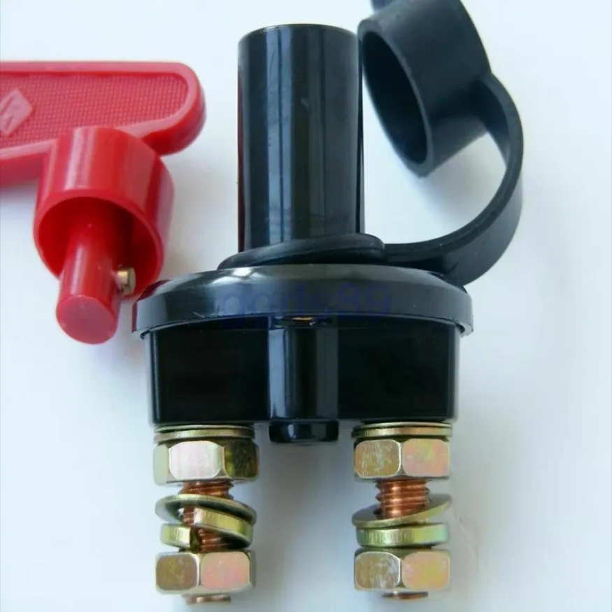 1x 12V 100A (OFF-ON) Car Bus battery disconnect key switch isolator main kill power