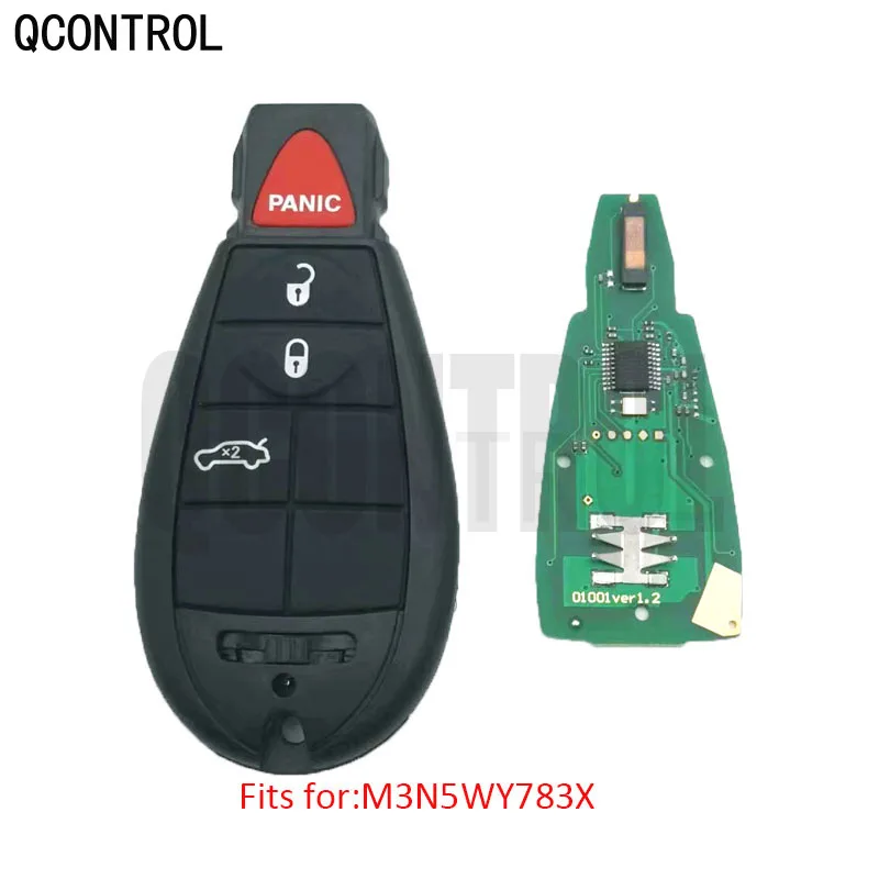 QCONTROL Remote Smart Key for DODGE M3N5WY783X / IYZ-C01C Challenger Durango Charger Grand Caravan Journey Door Lock