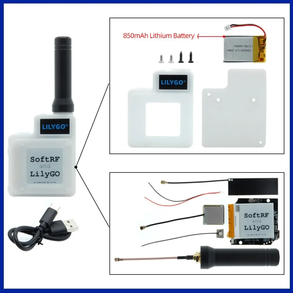 LILYGO®TTGO T-Echo SoftRF BME280 TEMP Pressure Sensor NRF52840