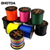 GHOTDA X8 PE Fishing Line 1000M 500M 300M Braided Multifilament 0.14-0.5mm Multicolour Fishing Weave Extreme Super Strong 1