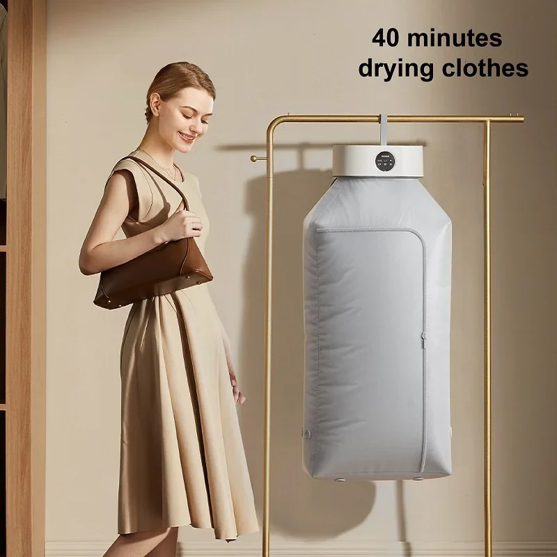 

Electric Clothes Dryer Smart Drying Rack Hang Dryer Machine Timing Warm Air Dryer UV Sterilization 600W Secador Portatil