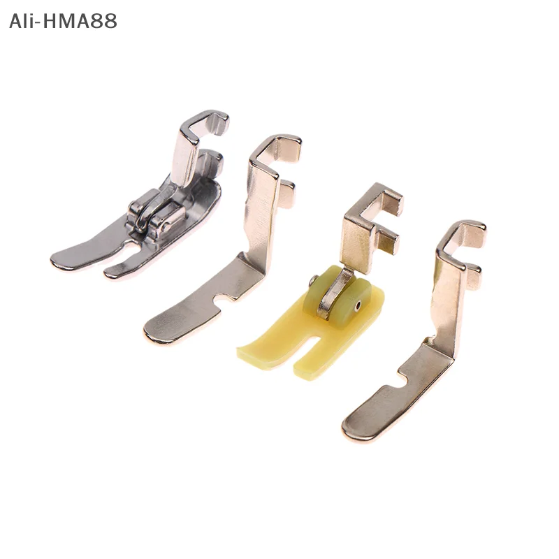 HMA88-4Pcs Old Sewing Machine Zipper Presser Foot Set (Iron Presser Foot Foot, Left Hole And Right Hole Single Side)