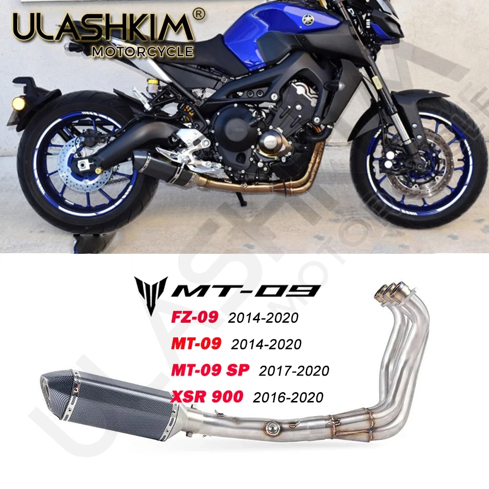 Fz09 Mt09 Exhaust Full System For Yamaha mt-09 fz-09 Xsr900 2013 To 2021 Motorcycle Escape Exhaust Motorcycle Exhaust