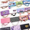 Wholesale  Eyelash Packaging Box Custom Logo Magnetic Packaging Cases 3D Mink Lashes Boxes Diamond Chain Magnetic Case With Tray 1