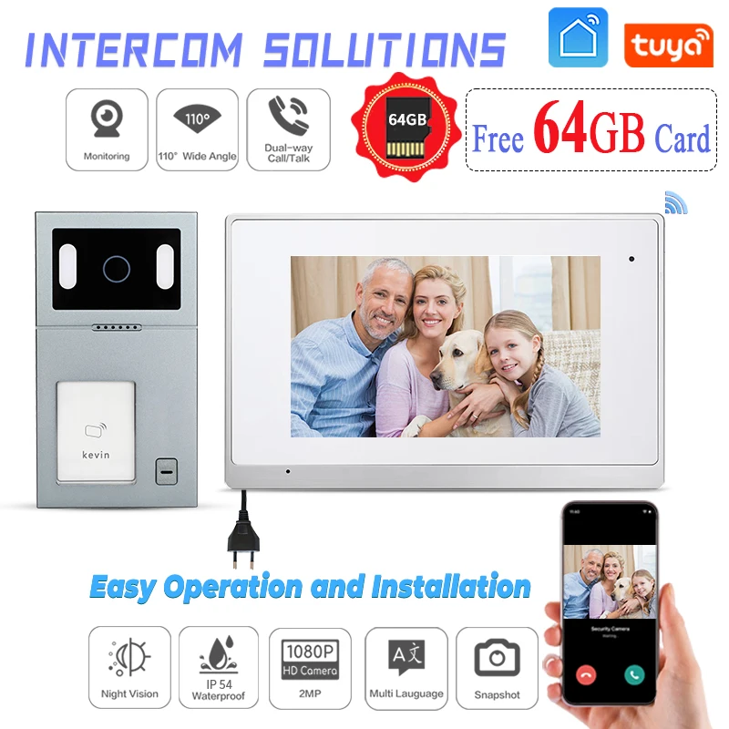 

Производитель Hd 1080P видеодомофон проводной дверной звонок Smart Wifi IP цифровая Водонепроницаемая видеодомофон