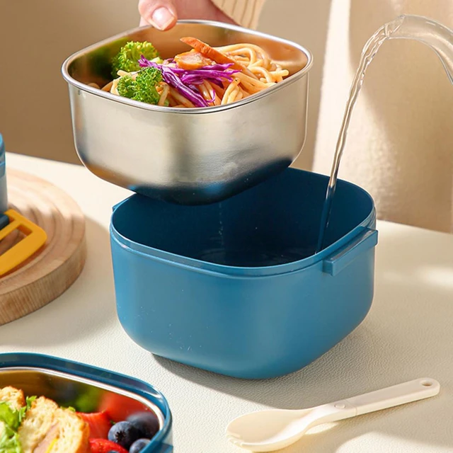 Sistema Salad Container for Lunch with Dressing Container, Bento Box 4  Compartment Tray, and Cutlery…See more Sistema Salad Container for Lunch  with