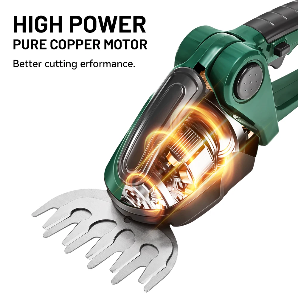 2 in 1 Electric Hedge Trimmer 20000rpm Shrub / Hedge Pruner 6