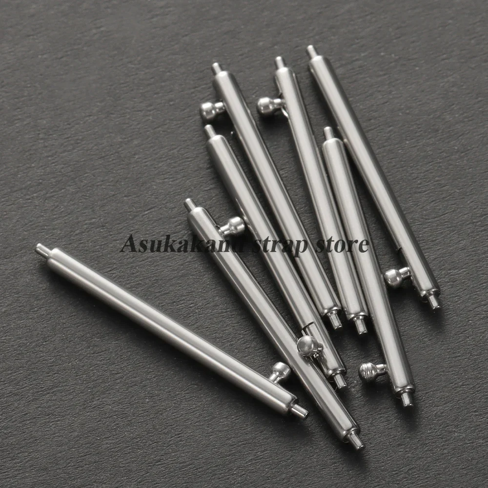 Quick Release Spring Bars Set - 20pcs Metal Watch Band Link Pins (Multiple Sizes & Thicknesses)