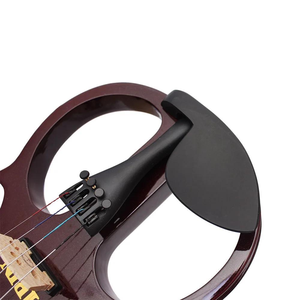IRIN 4/4 Violin Maple Body Silent Electric Violin with Bow Case Headphone Cable Shoulder Rest Parts & Accessories