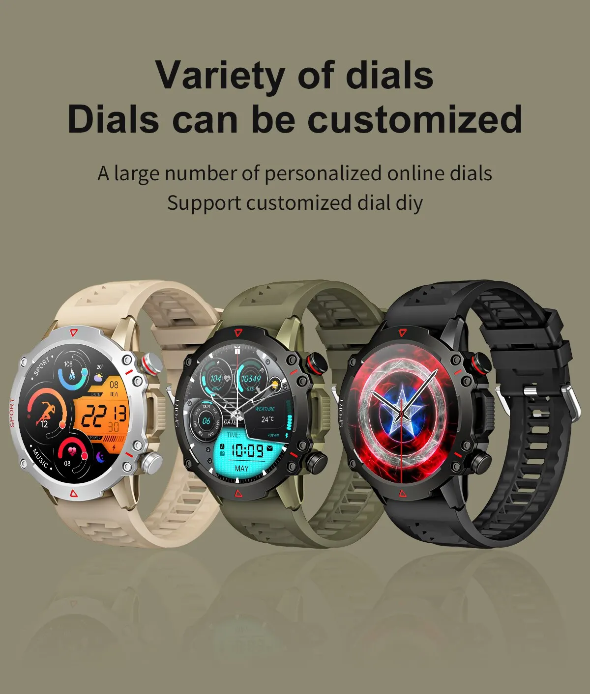 Custom Dial Smart Watch