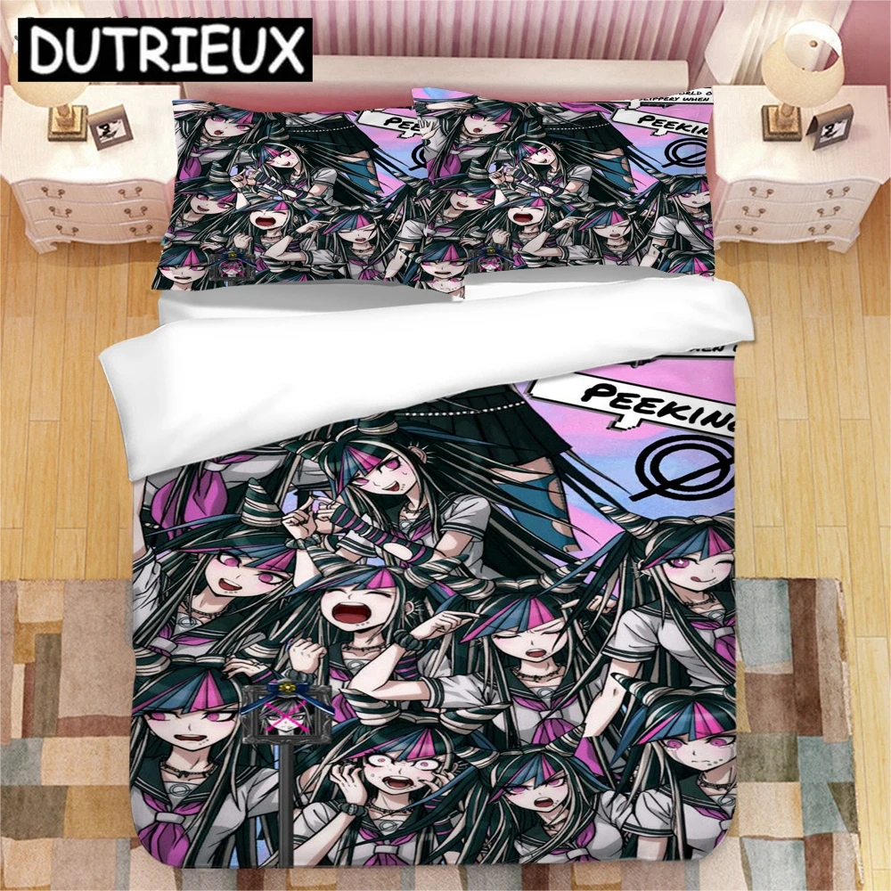 

Game Anime Hiyoko X Ibuki 3D Printed Bedding Set King Duvet Cover Pillow Case Comforter Cover Bedclothes Bed Linens 04
