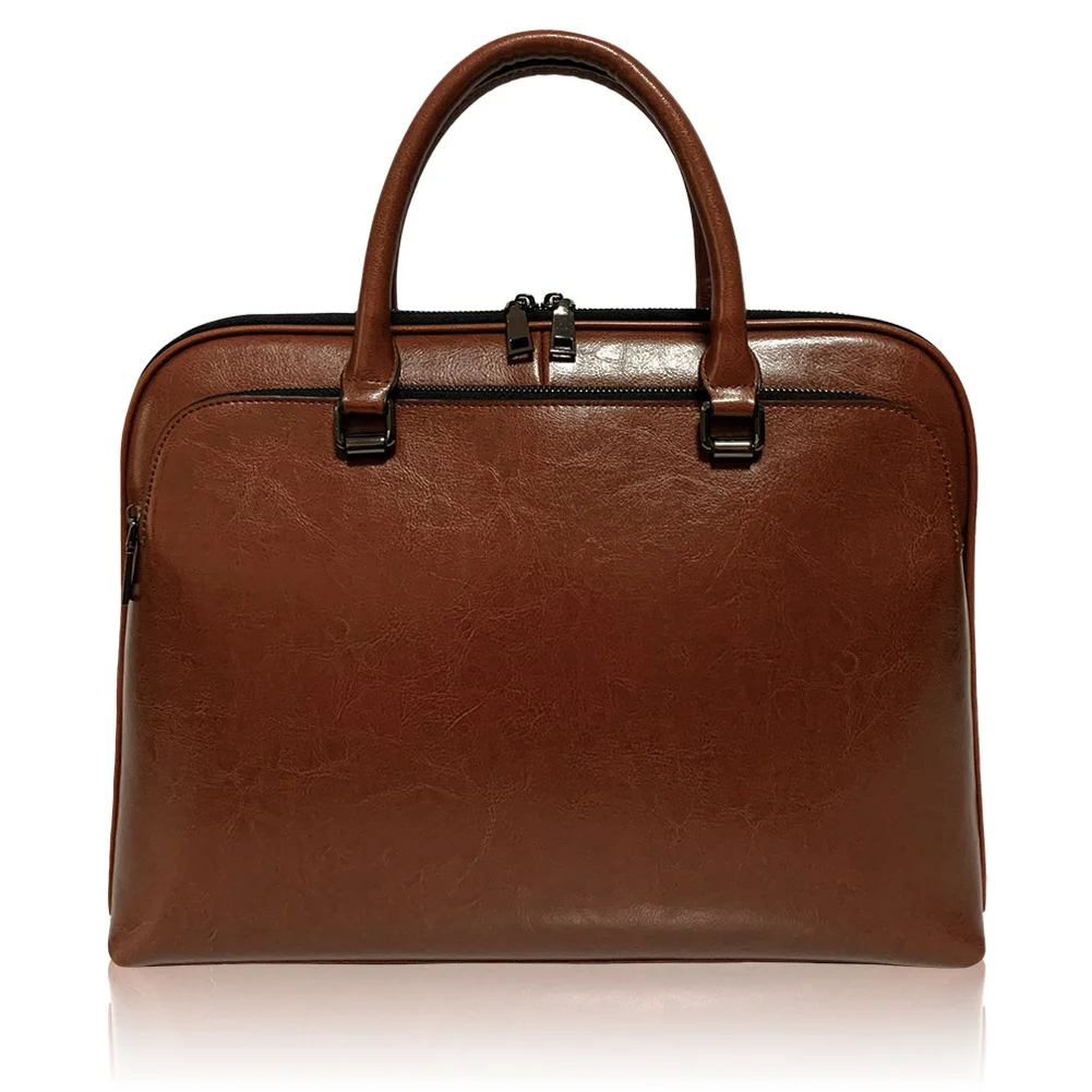 Cowhide Men's Handbags Briefcase Business File Case Computer Bag Leather Large Capacity New Laptop Case For Women 4 Cowhide Men's Handbags Briefcase Business File Case Computer Bag Leather Large Capacity New Laptop Case For Women