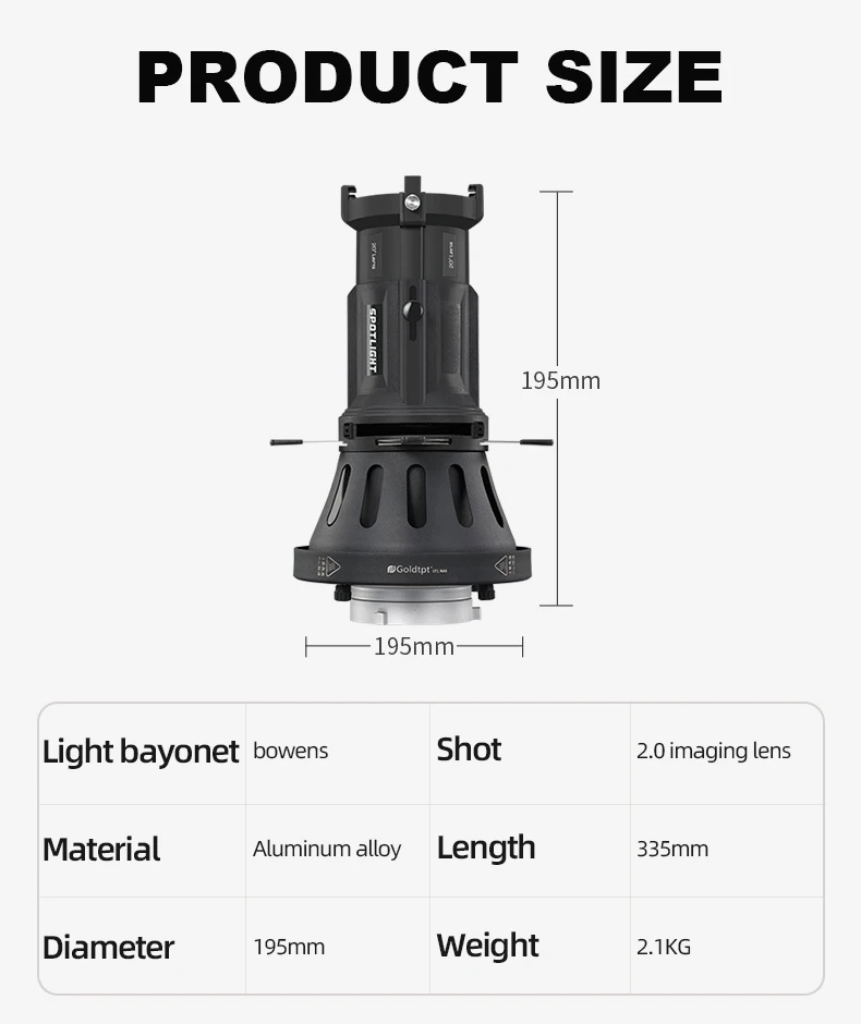 OT1 III Bowens Mount Focalize Conical Snoots Optical For Photography Lighting Le