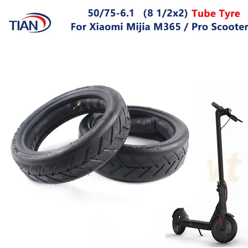 Pneu 8.5 Pouces Avec Chambre à Air Pour Trottinette Gotrax GXL V2 / Xiaomi M365