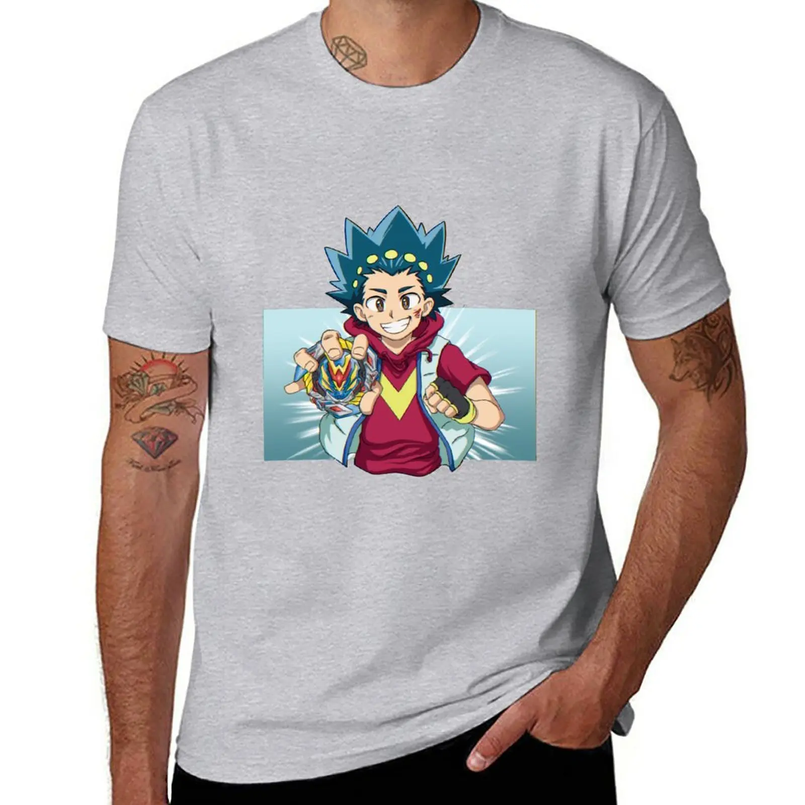 Beyblade Burst Quadstrike Valt Design Tee Shirt for Unisex and 