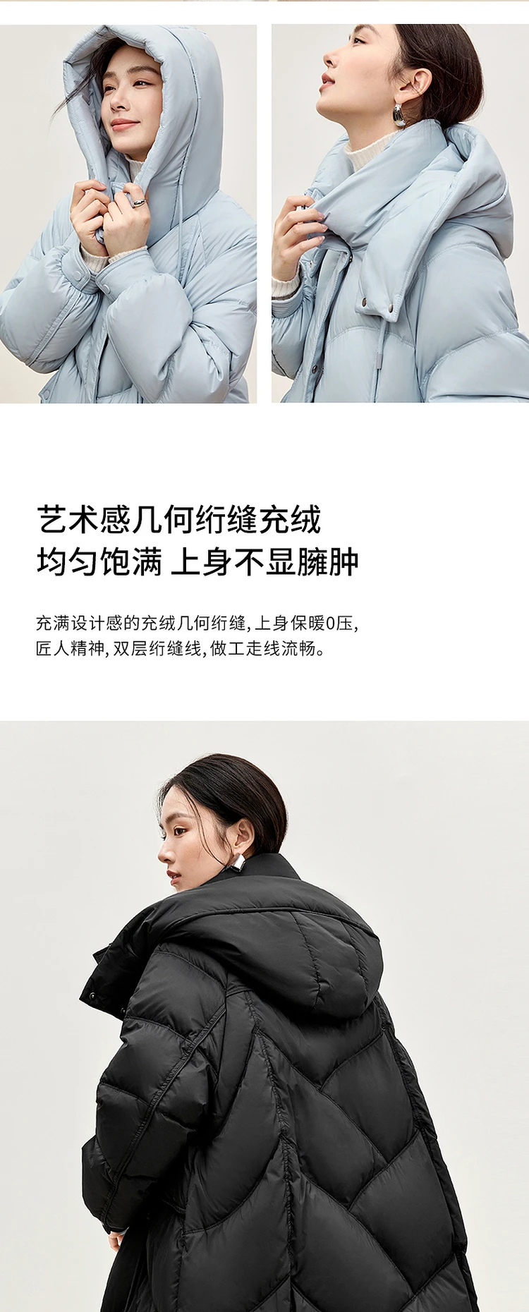 SENTUBILA 90% White Duck Down Coat Women 2024 Winter Thick Stand Neck Long Down Coat Puffer Jacket Women Outerwear W44Y56274