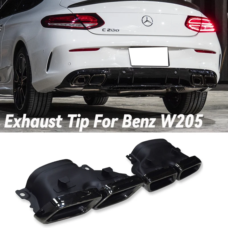 CarExhaustTip304StainlessSteelForMercedesBenzC63W205C200