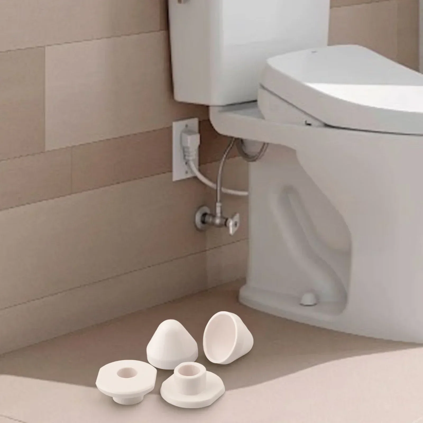 Toilet Bolt Cover Plastic Cap Covers 2 Pairs Easy Installation Maintenance