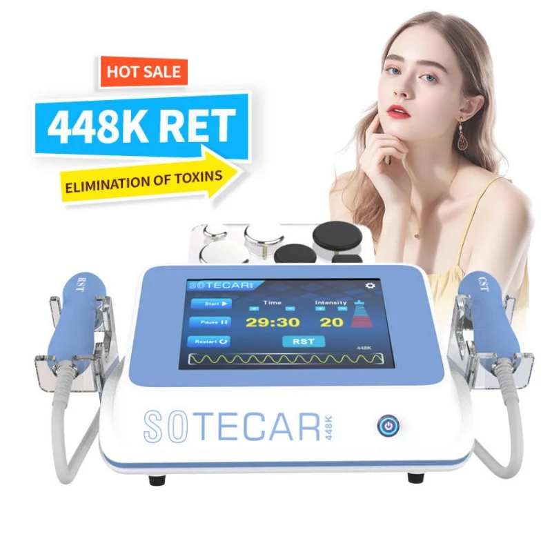 448Khz Indiba RET CET Tecar Therapy Capcitive Electric Transfer RF Body Radio Frequency Physiotherapy Massager Slimming Machine