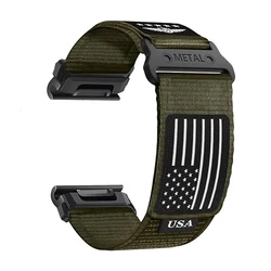 QuickFit Nylon Sport Bracelet Strap - Available in 26mm, 22mm, and 20mm Sizes - Fenix 8 43mm (Army green)