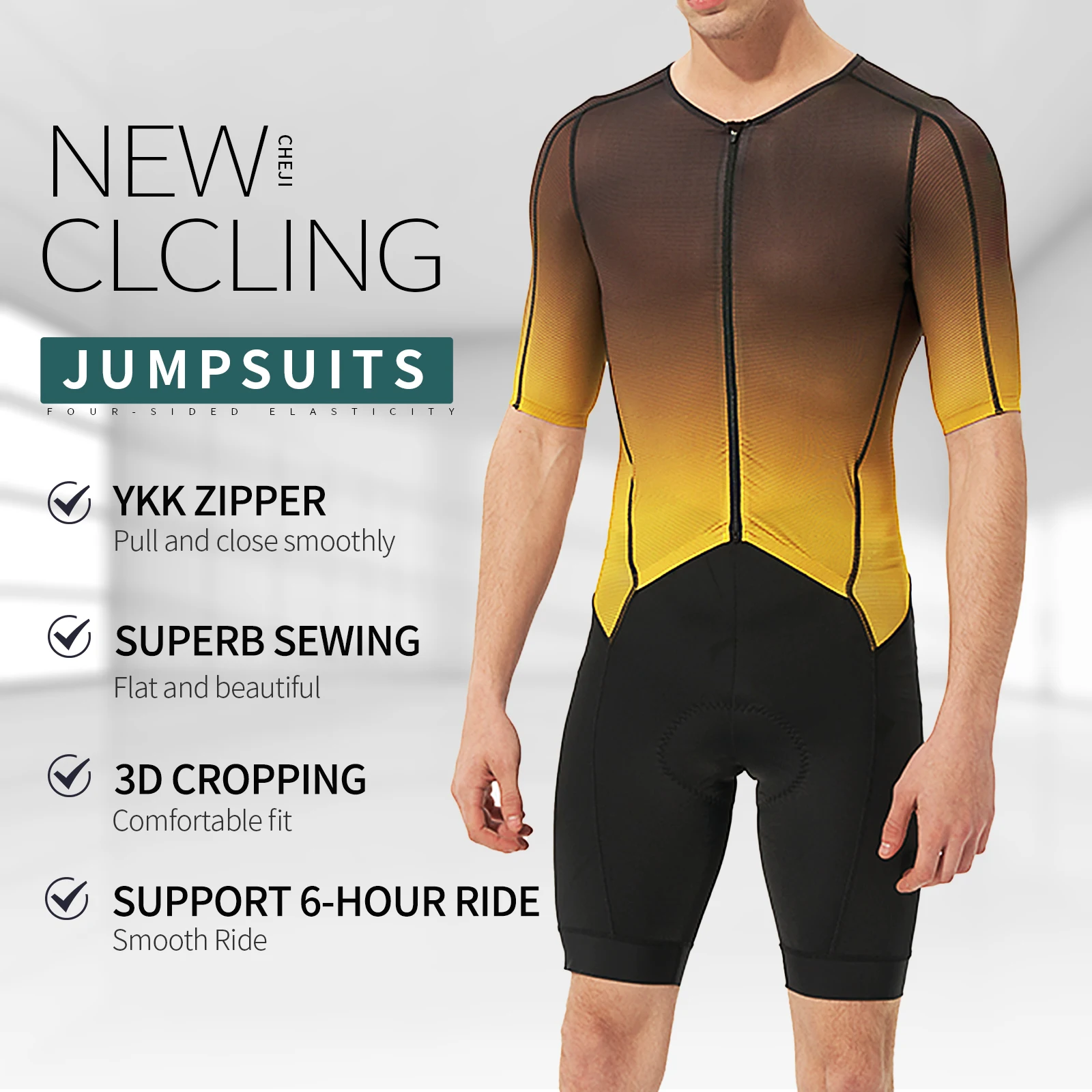 Men's Riding Tights Jumpsuit Cycling Clothing Quick Drying Summer Cycling Pants Equipment Cycling tights