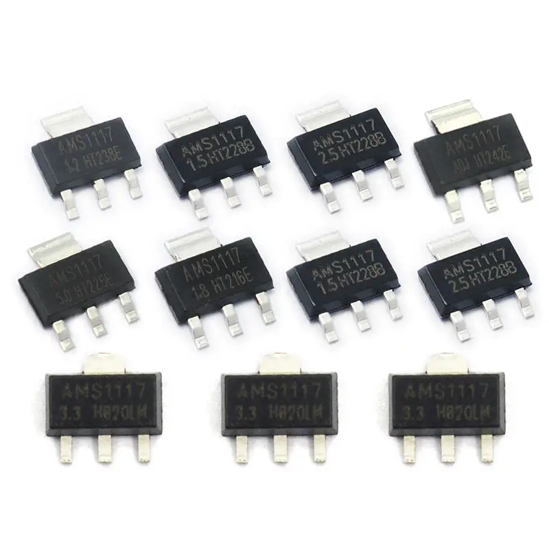 50PCS AMS1117 AMS1117 3.3V AMS1117 ADJ AMS1117 1.8 AMS1117 1.2 AMS1117 ...