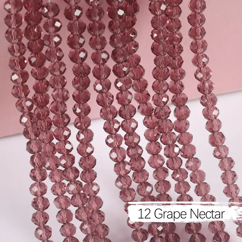 2mm 4mm 6mm 8mm Rondelle Austria Crystal Beads Faceted Glass Beads Loose Spacer Beads for DIY Bracelet Garment Making - Image 47