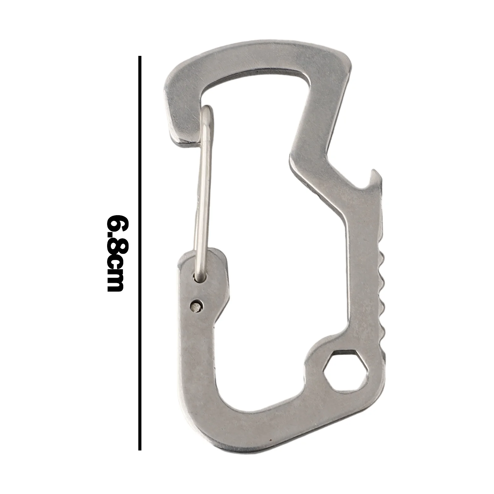 

Bottle Opener Carabiner Outdoor Factory Stainless Steel Quick Release 1 Pc 3.3*6.8cm Inner Hexagonal Daily Life