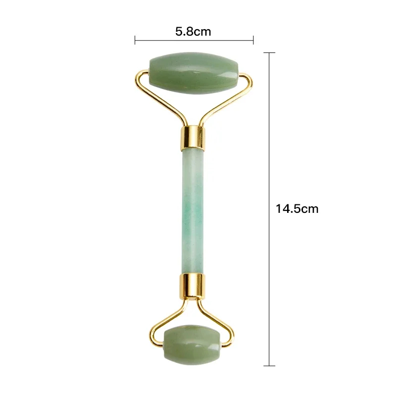 Natural Jade Facial Roller Massager for Eye and Body Spa Treatment