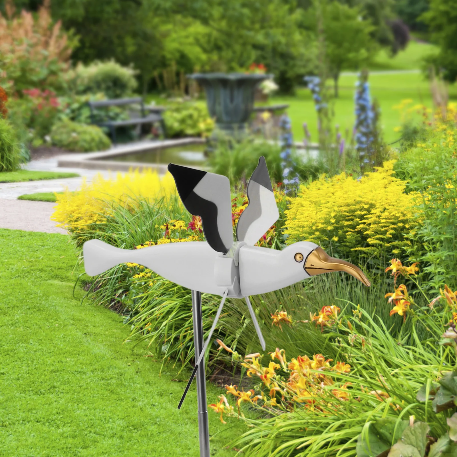 Garden Windmill Seagull Weatherproof for Patio