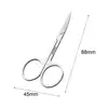 Safety Tip  Durable Nail Eyebrows Eyelash Trimmer Stainless Steel Small Grooming Scissors Portable   for Gift 6