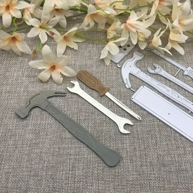 Service-Tool-Serie: Hammer, Metall-Stanzformen, Schablonen für DIY-Scrapbooking, dekorative Prägung, Handarbeit, Stanzschablonen