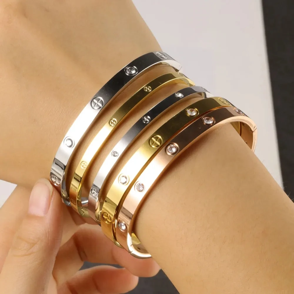 Bangle Bracelet Cuff Bracelets For Women Stainless Steel Fashion Jewelry Charm Crystal bangle bracelet crystal bracelets stainless steel bracelet