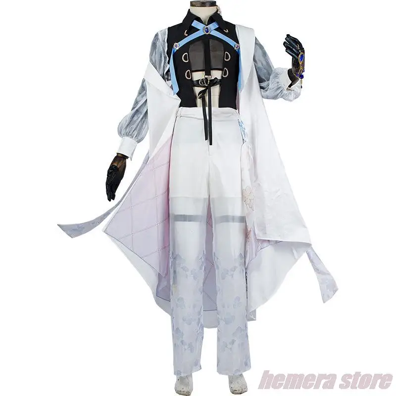 

Anime Game Nu: Carnival Edmond Cosplay Costume Wig Uniform Cloak Full Set Adult Woman Man Halloween Masquerade Ball Suit