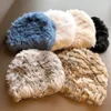 Rabbit Fur Beanie Hat New Fashion Women Knitted  Hat  Natural Real Rabbit Fur 100% Outdoor Warm Soft Cap 2