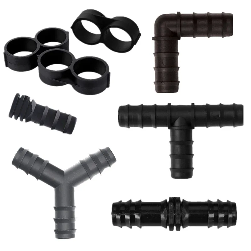 

30pcs/set Drip Irrigation PE Micro Sprinkler Irrigation Accessories Straight Elbow Tee Bypass Plug Joints Watering Fittings