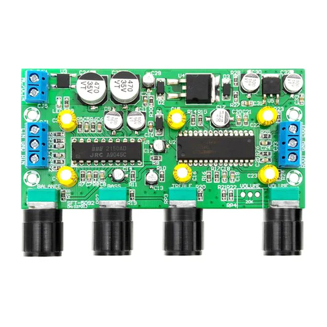 Discover the BBE2150 UPC1892T Sound Amplifier Audio Preamplifier Tone Board Balance Treble Bass Preamp with Volume Control EQ Pre-amplifier